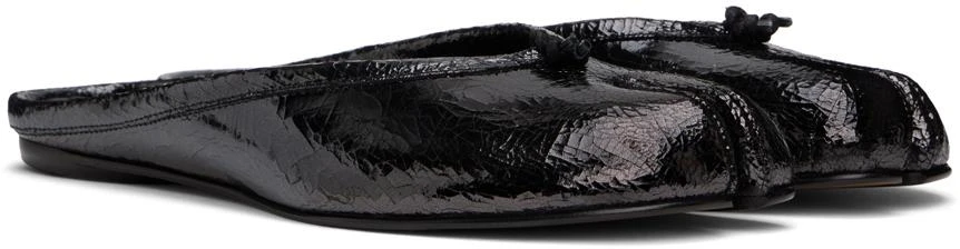 MAISON MARGIELA Gunmetal Tabi Broken Mirror New Ballerina Flats 4