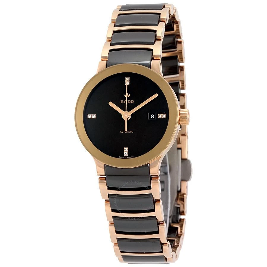 Rado Centrix S Automatic Brown Diamond Dial Ladies Watch R30183722 1