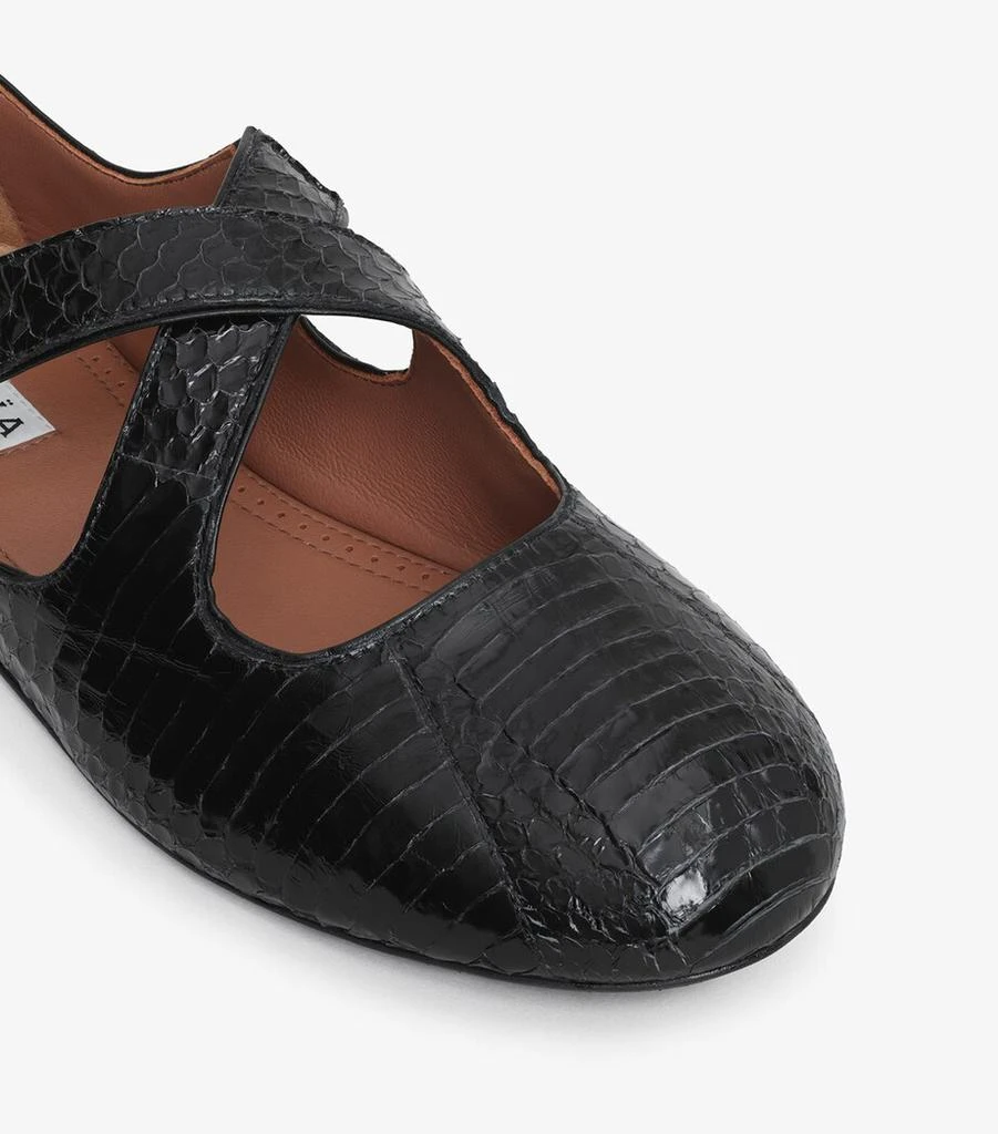Alaïa Snakeskin Ballet Flats 4