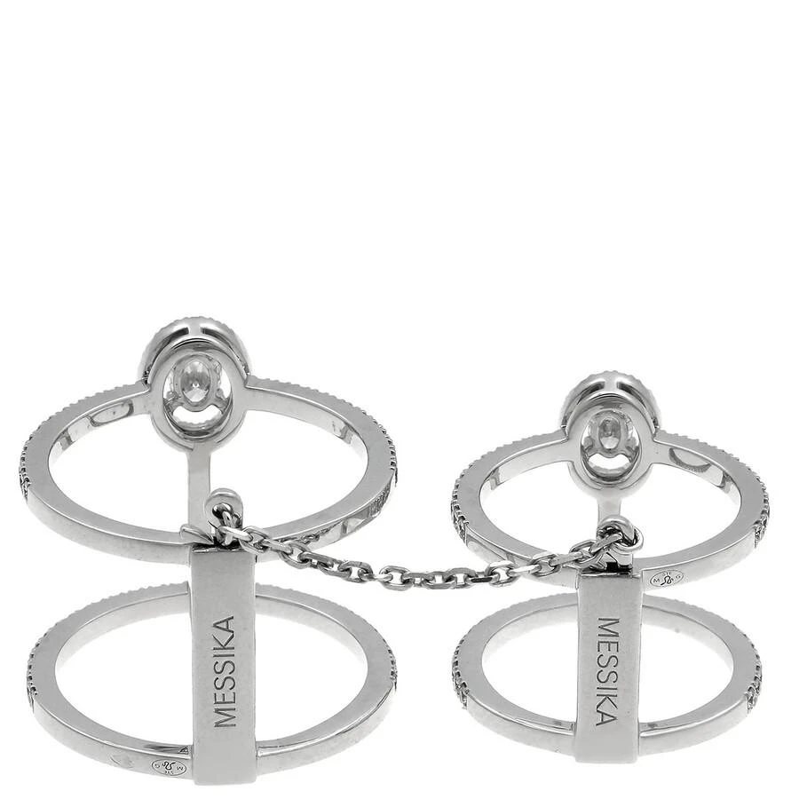 Messika 18k White Gold  Glam
Azone Double Pave Diamond Ring 3