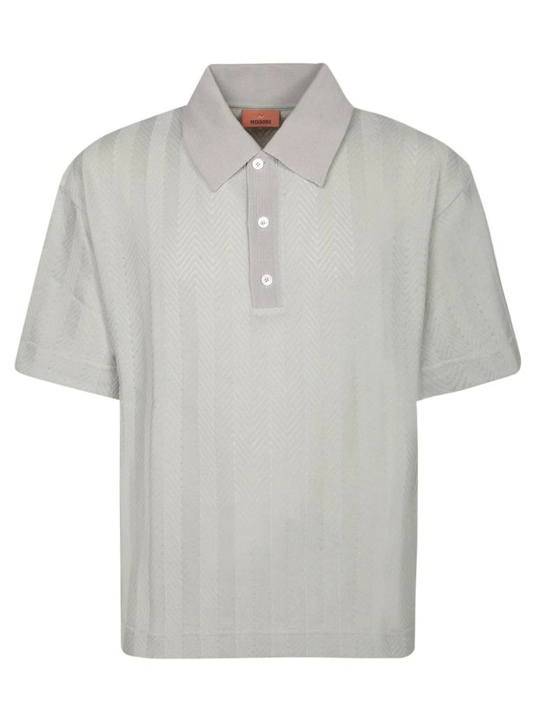 Missoni Missoni Tone-On-Tone Zigzag Polo Shirt 1