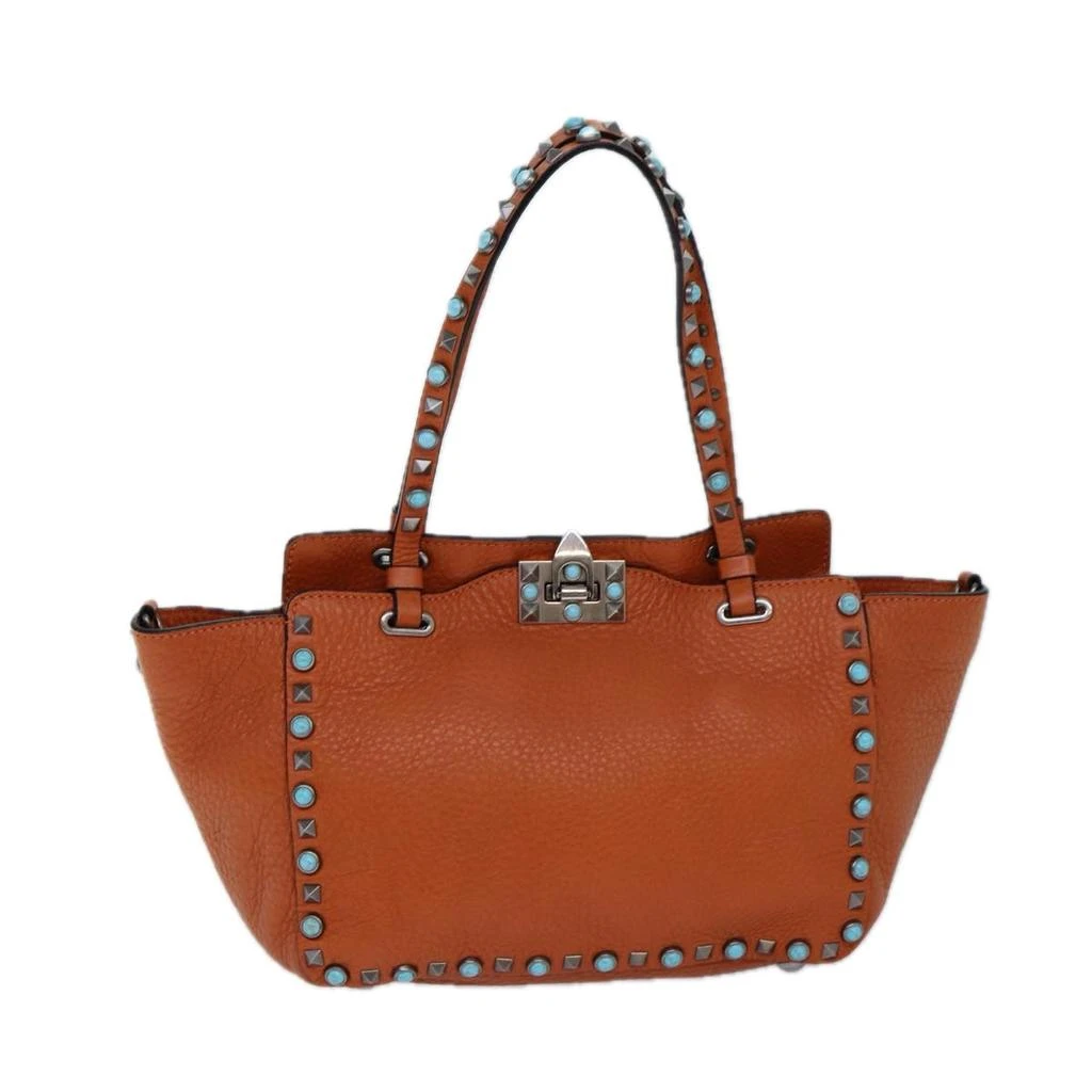 Valentino Garavani Rockstud Leather Tote Bag (Pre-Owned) – On Sale