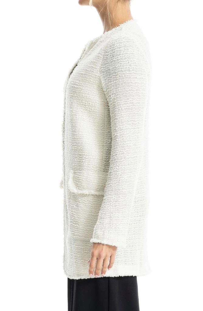 Max Studio Frayed Longline Tweed Jacket 4