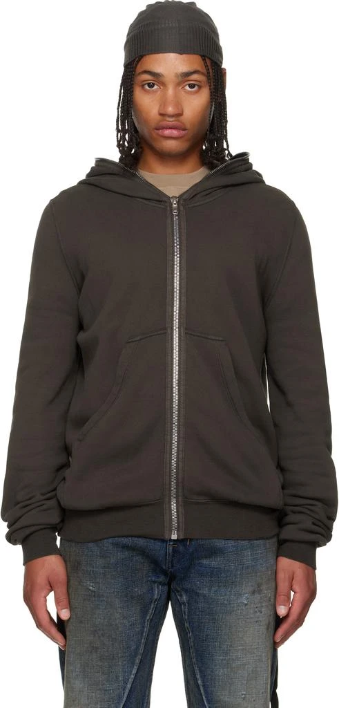 Rick Owens Gray Concordians Micro Mountain Hoodie 1