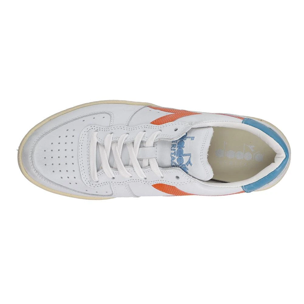 Diadora Mi Basket Low Used Lace Up Sneakers 4