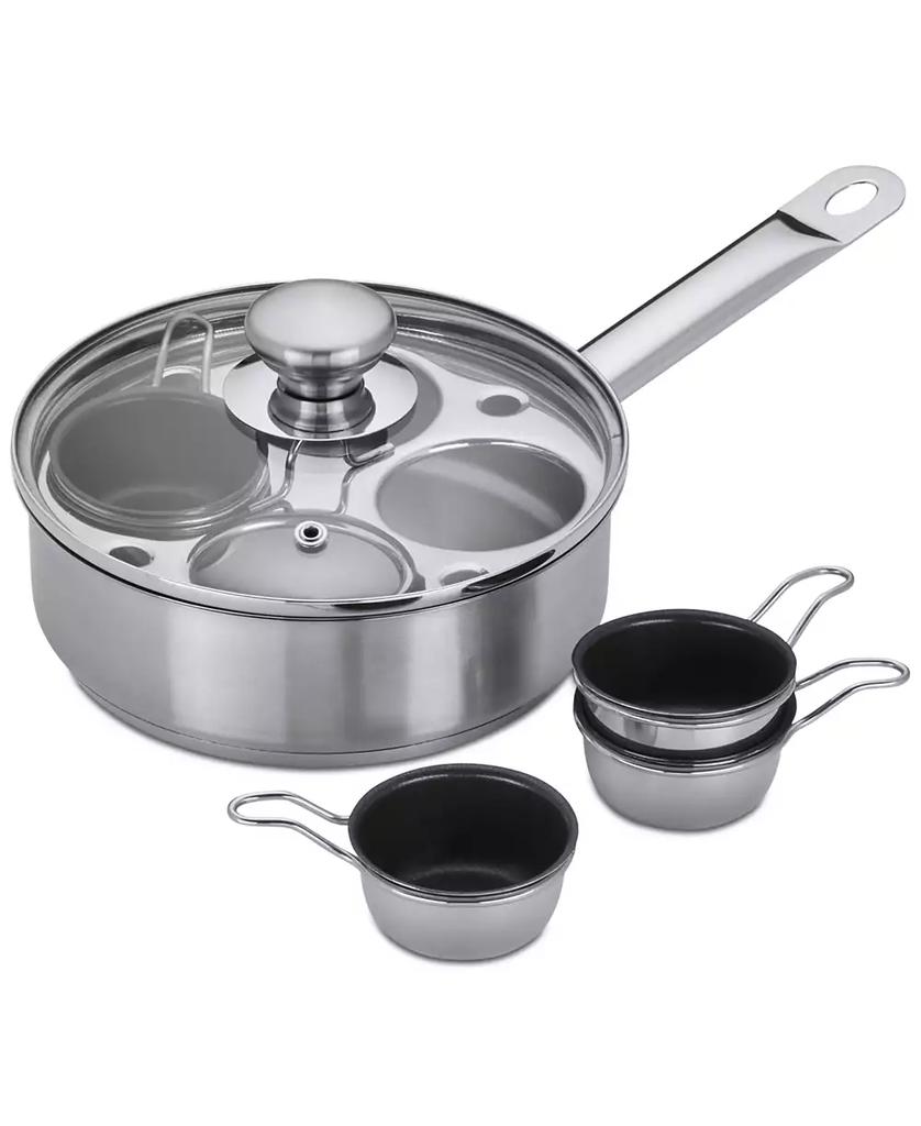 Demeyere 4-Cup Stainless Steel Egg Poacher Set