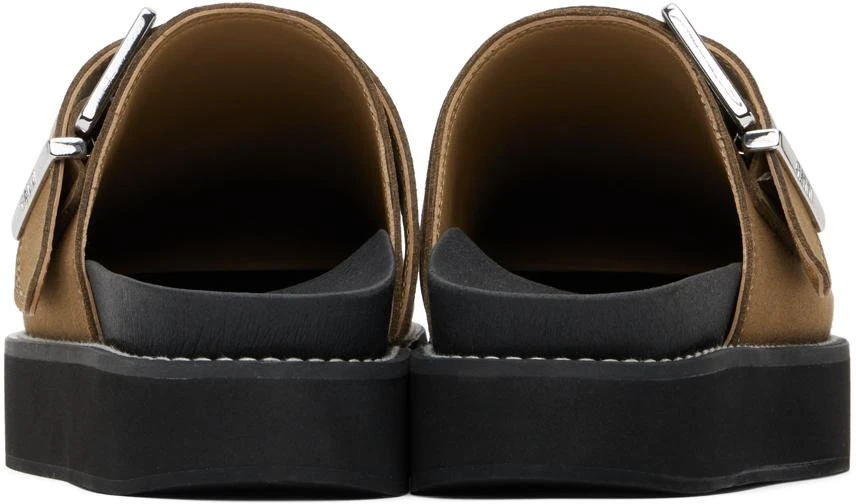 Ganni Brown Feminine Buckle Loafers 2