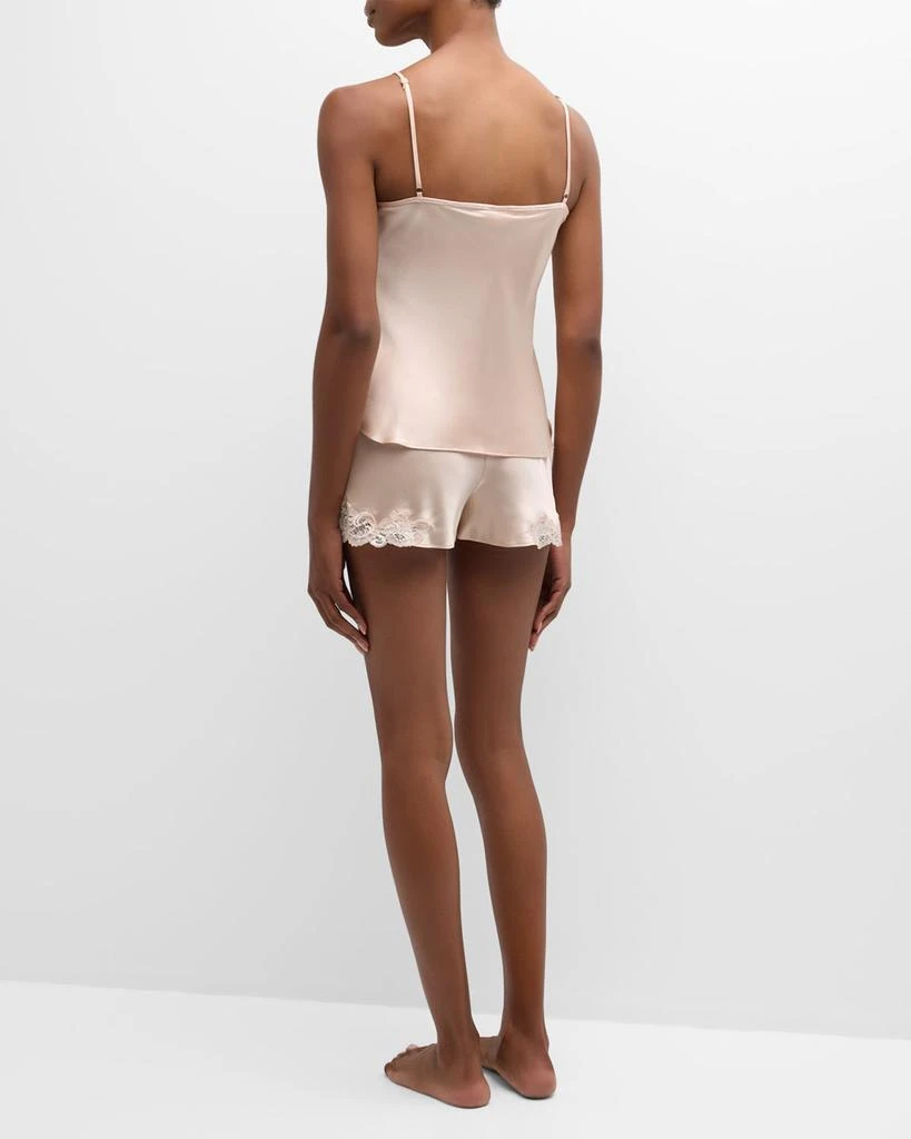 Christine Lingerie Bijoux Short Lace-Trim Silk Pajama Set 5