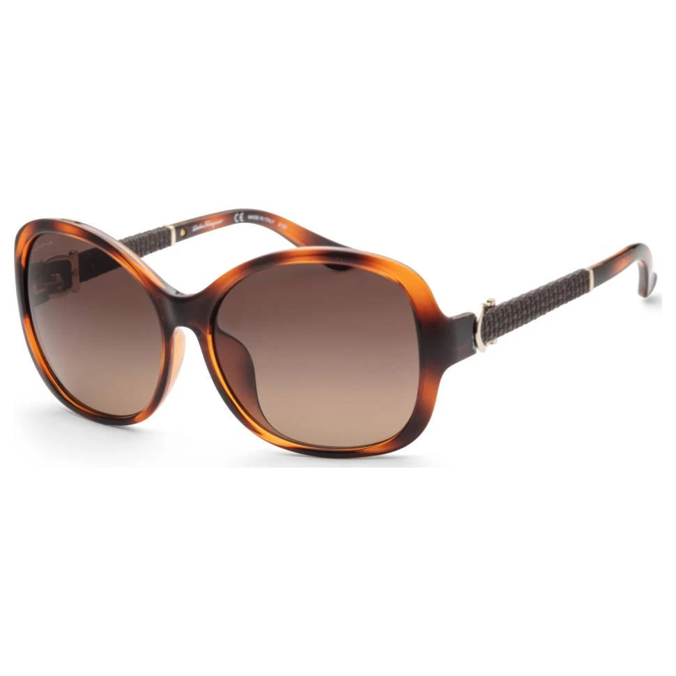 Salvatore Ferragamo Ferragamo Women's Brown Square Sunglasses 1