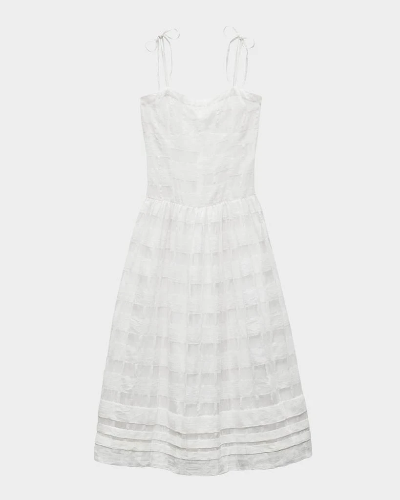 Rag & Bone Presley Plaid Fit-Flare Midi Dress 1