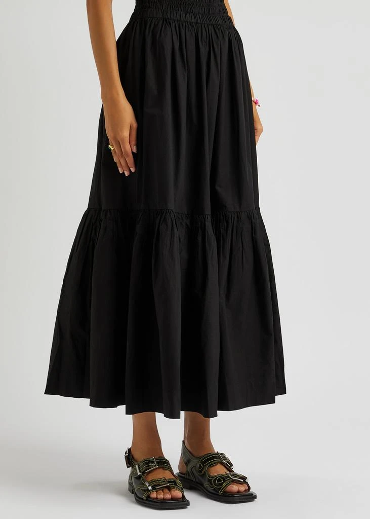 Ganni Cotton-poplin maxi skirt 2