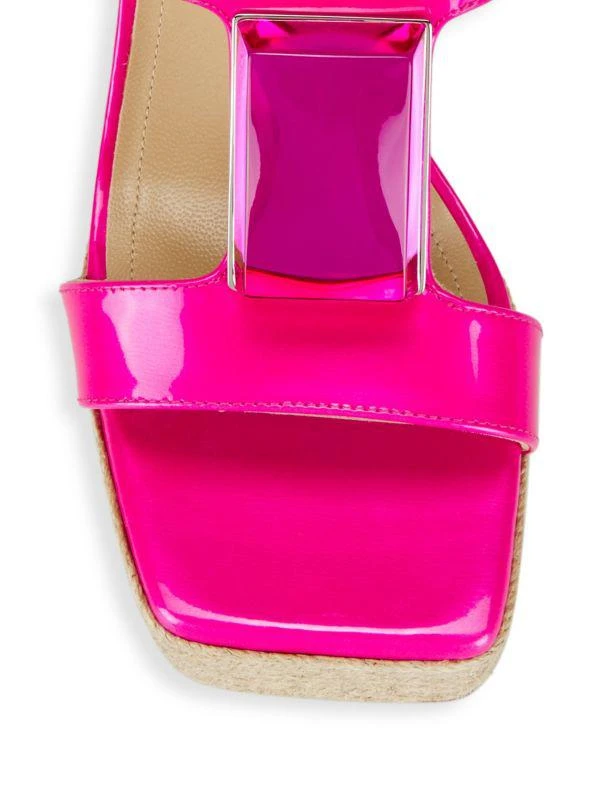 Paul Andrew Leather Platform Espadrille Sandals 4