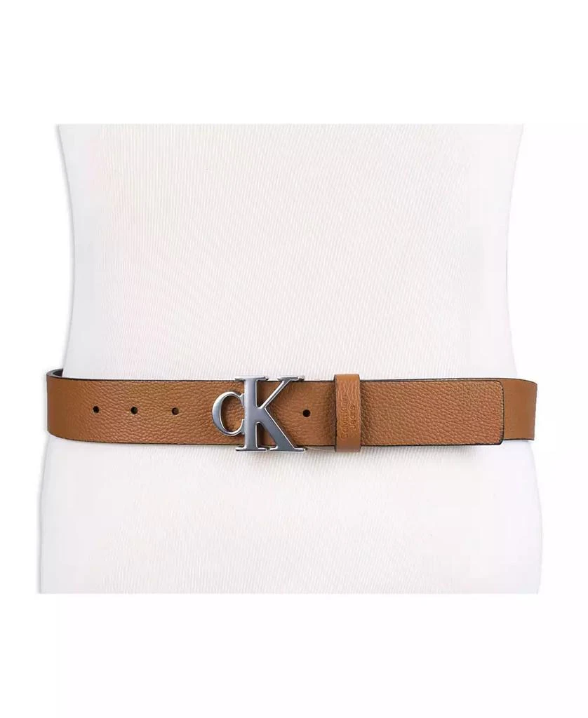 Calvin Klein Men's Logo Plaque Buckle Fashion Jean Belt 5