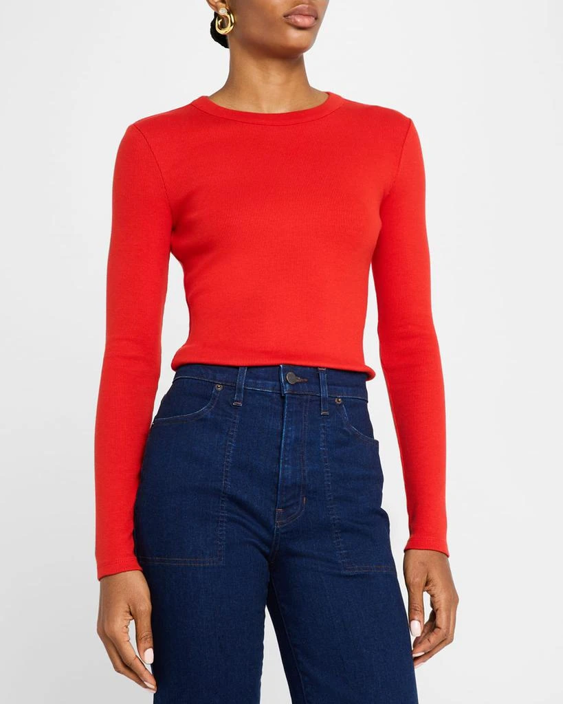 VERONICA BEARD Pruitt Long-Sleeve Tee 4