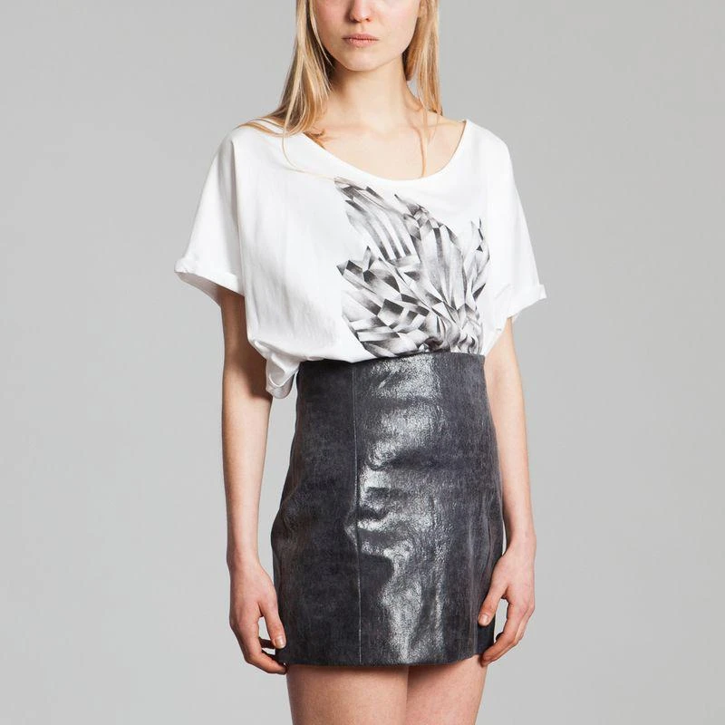 As I Am Leather Skirt Grey AS I AM 4