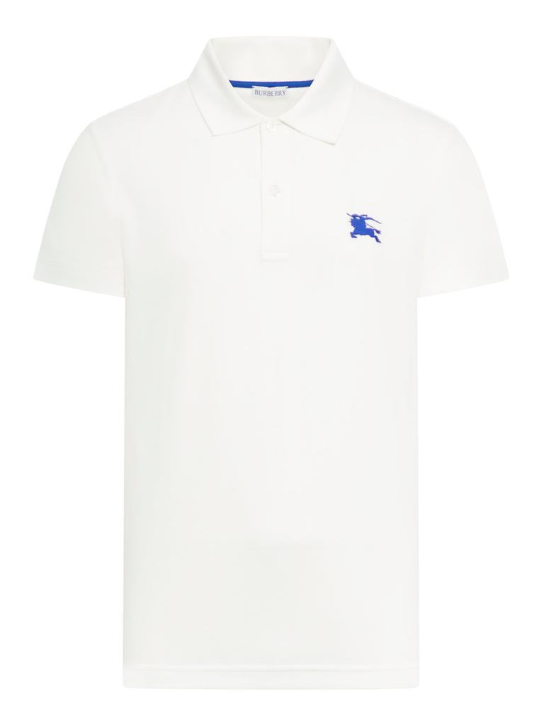 Burberry Burberry Logo Embroidered Short Sleeved Polo Shirt