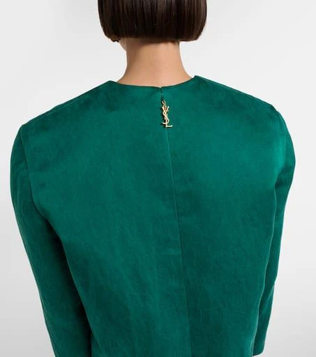 Yves Saint Laurent Silk satin minidress 5