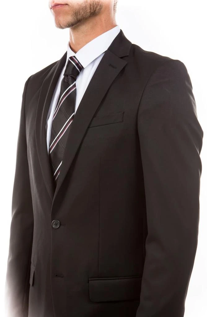 ZEGARIE Solid Two Button Notch Lapel Suit Separate Jacket 4