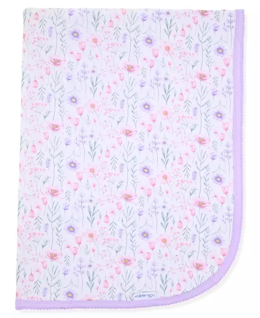 Max & Olivia Newborn Girls Print Reversible Swaddle Blanket