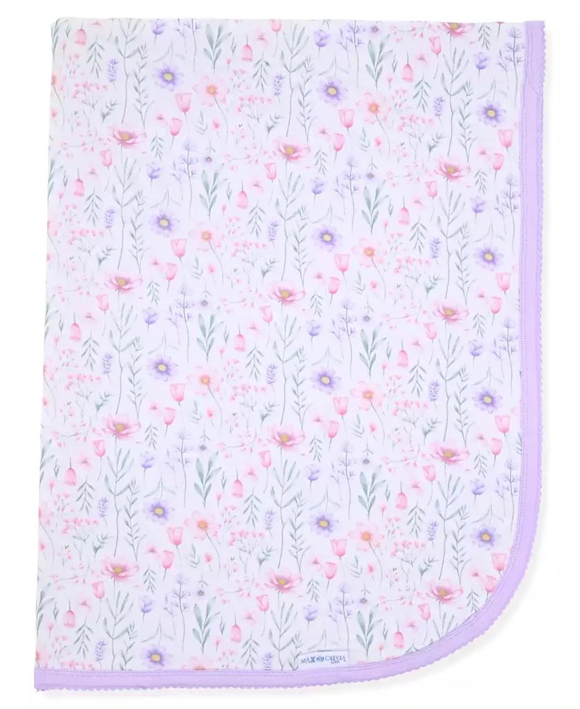 Max & Olivia Newborn Girls Print Reversible Swaddle Blanket 2