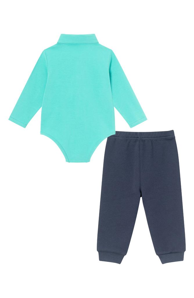 Andy & Evan Button-Up Bodysuit, Pants & Bow Tie Set