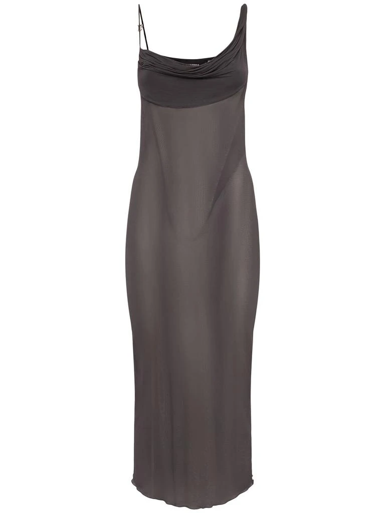 DSQUARED2 Sheer Jersey Midi Dress 1