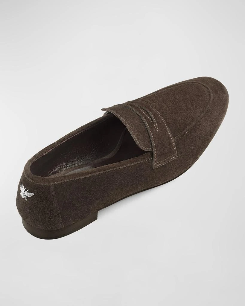 Bougeotte Flaneur Suede Penny Loafers 3