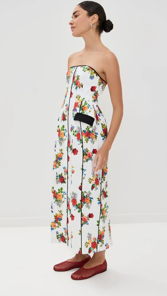 Kika Vargas Maryan Dress White Garden Canvas 3
