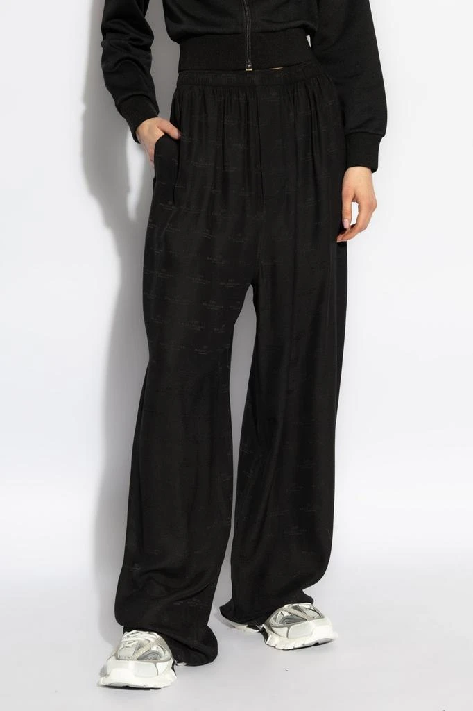 Balenciaga Balenciaga Logo Detailed Pleated Trousers 2