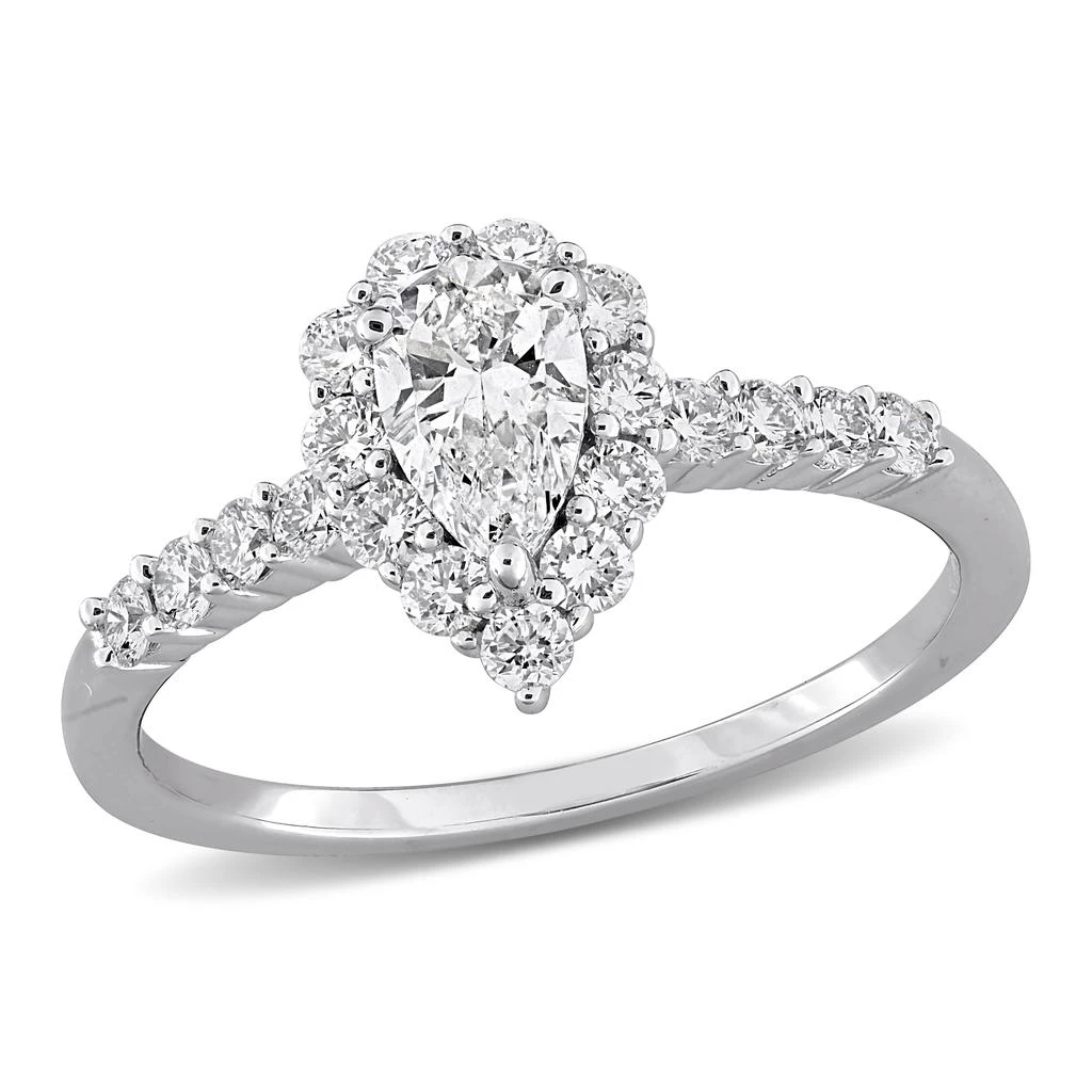 Mimi
Max Created Forever 1ct TDW Lab-Grown Diamond Halo Engagement Ring Sterling Silver Round Oval or Pear Cut