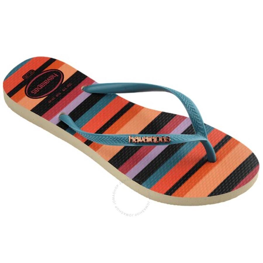 Havaianas Slim Patchwork Stripe Flip Flops