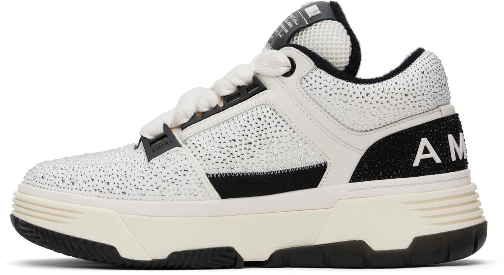 AMIRI White & Black Crystal MA-1 Sneakers 3