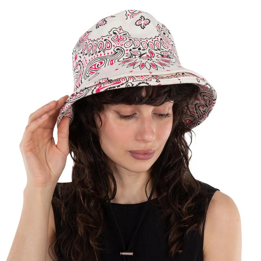 Sacai Double Brim Bandana-Print Bucket Hat 2