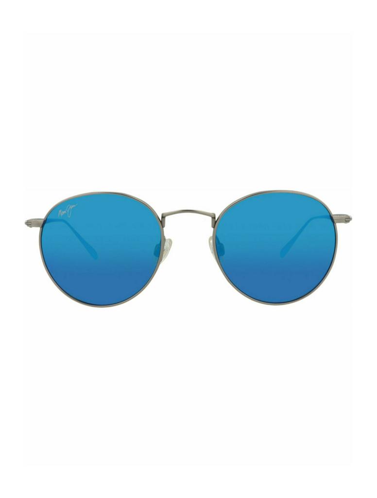 Maui Jim Round-Frame Titanium Sunglasses