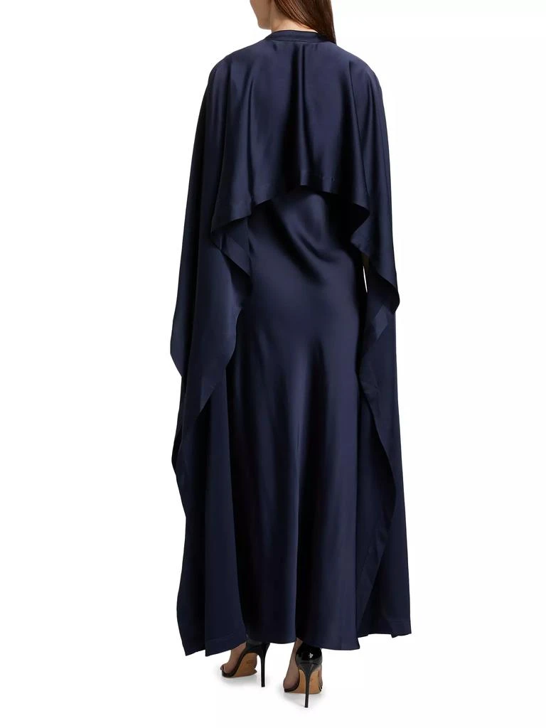 SIMKHAI Amory Cape Cocktail Dress 5