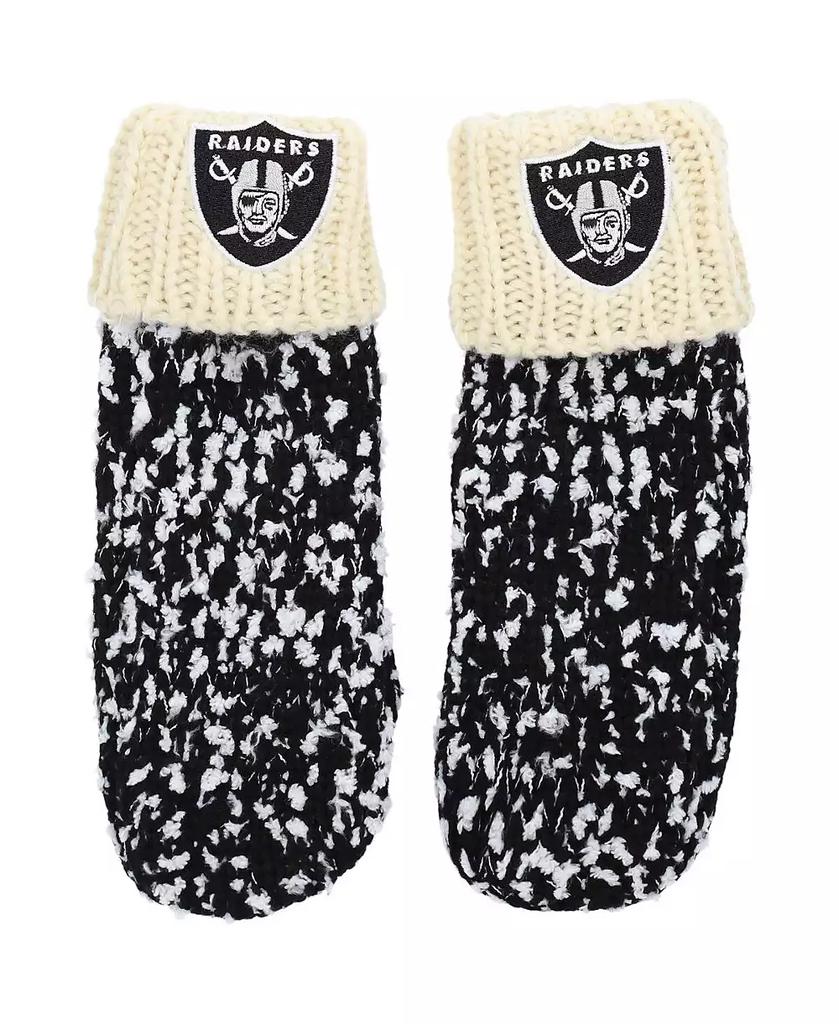FOCO Men's Black Las Vegas Raiders Confetti Cream Mittens