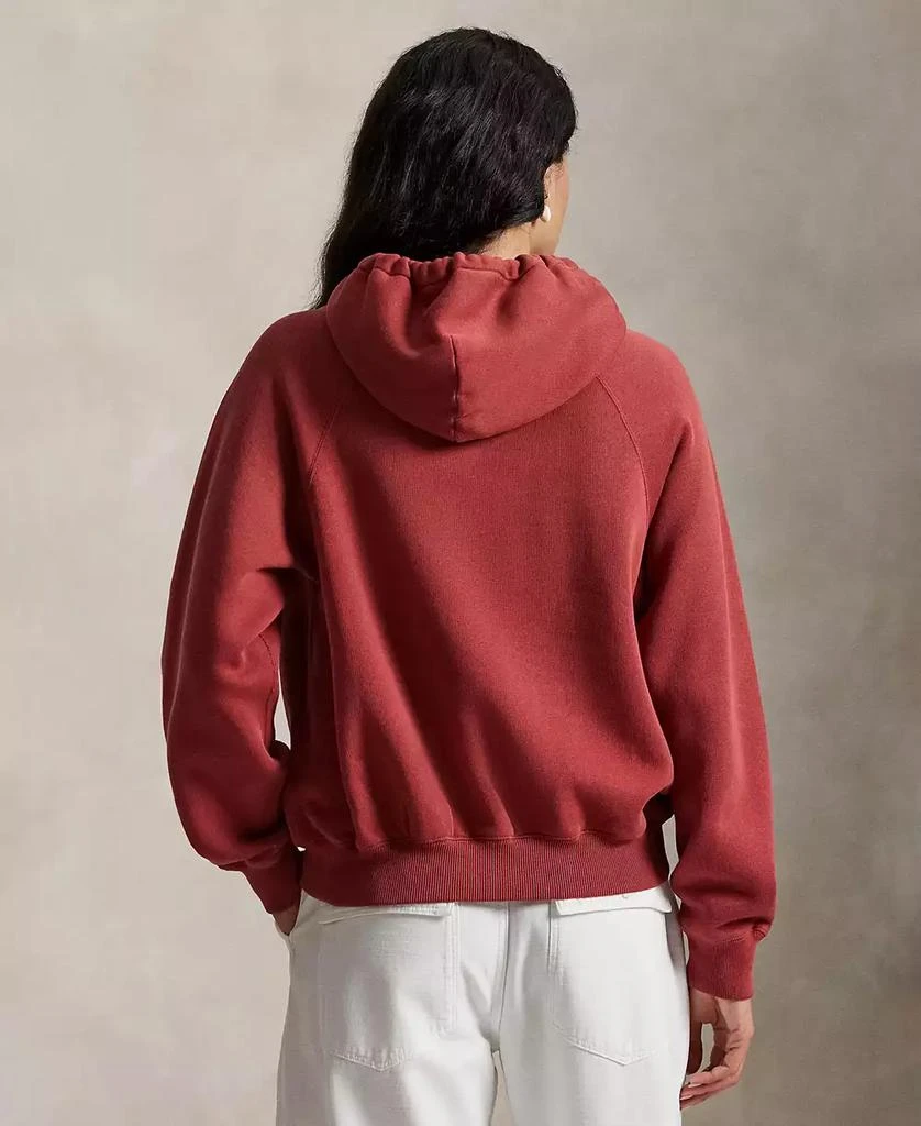 Ralph Lauren Women's Shrunken Fit Fleece Hoodie Sweatshirt 13