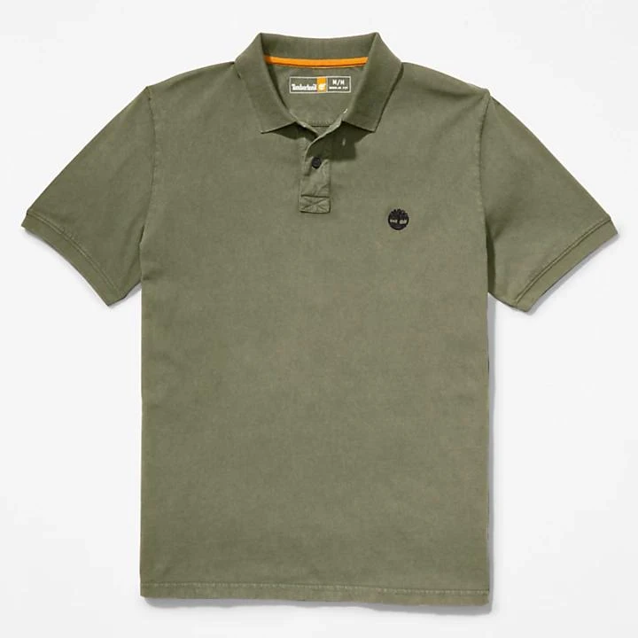 Timberland Sunwashed Jersey Polo Shirt for Men in Green 6