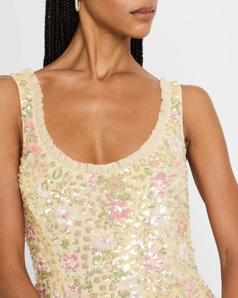 Needle & Thread Confetti Floral Sequin Ballerina Maxi Dress 5