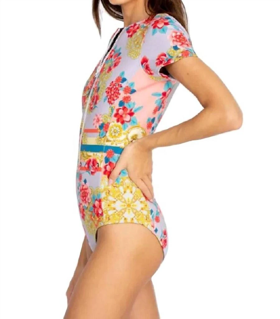 Johnny Was Japer Neoprene One Piece In Multi 2