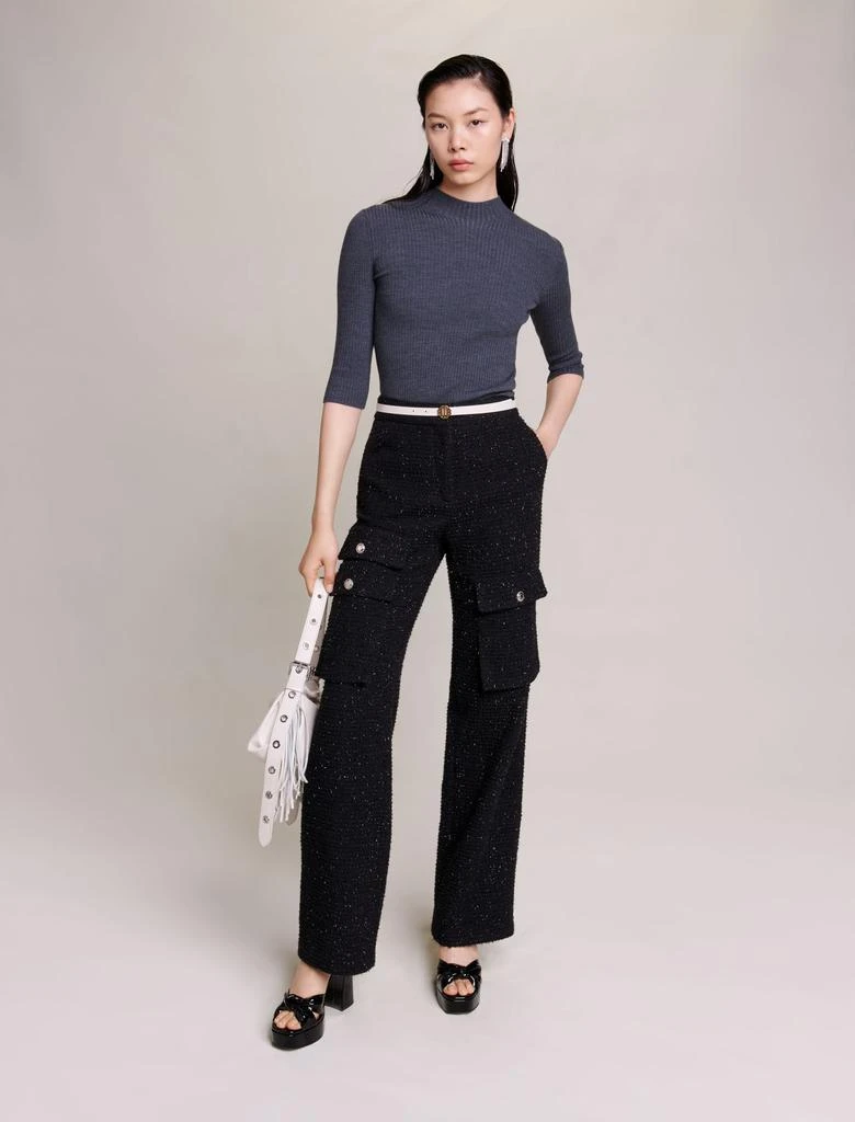 Maje Maje Woman's acrylic, Striped sweater for Fall/Winter 1