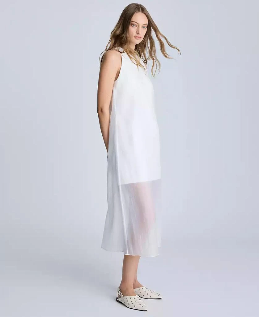 Kenneth Cole Women's Sheer-Overlay Midi Dress 4