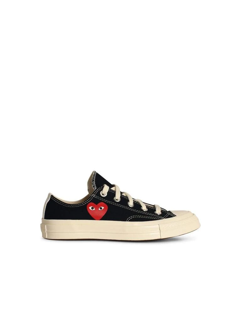 Comme des Garcons Converse X Comme Des Garçons Play 'Red Heart' Black Canvas Sneakers 1