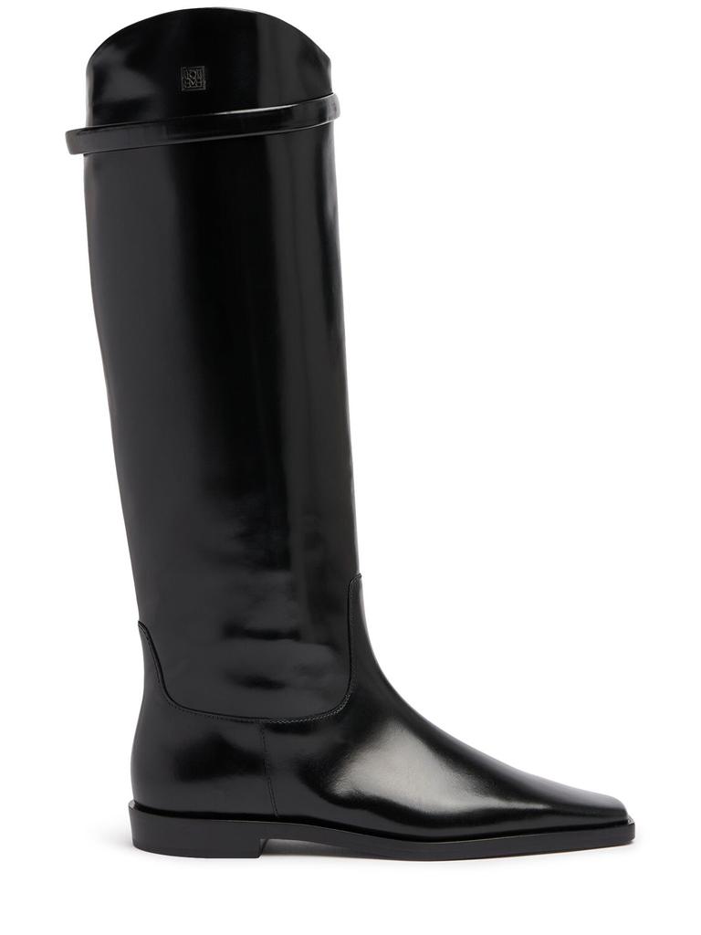 Totême 10mm The Riding Leather Tall Boots