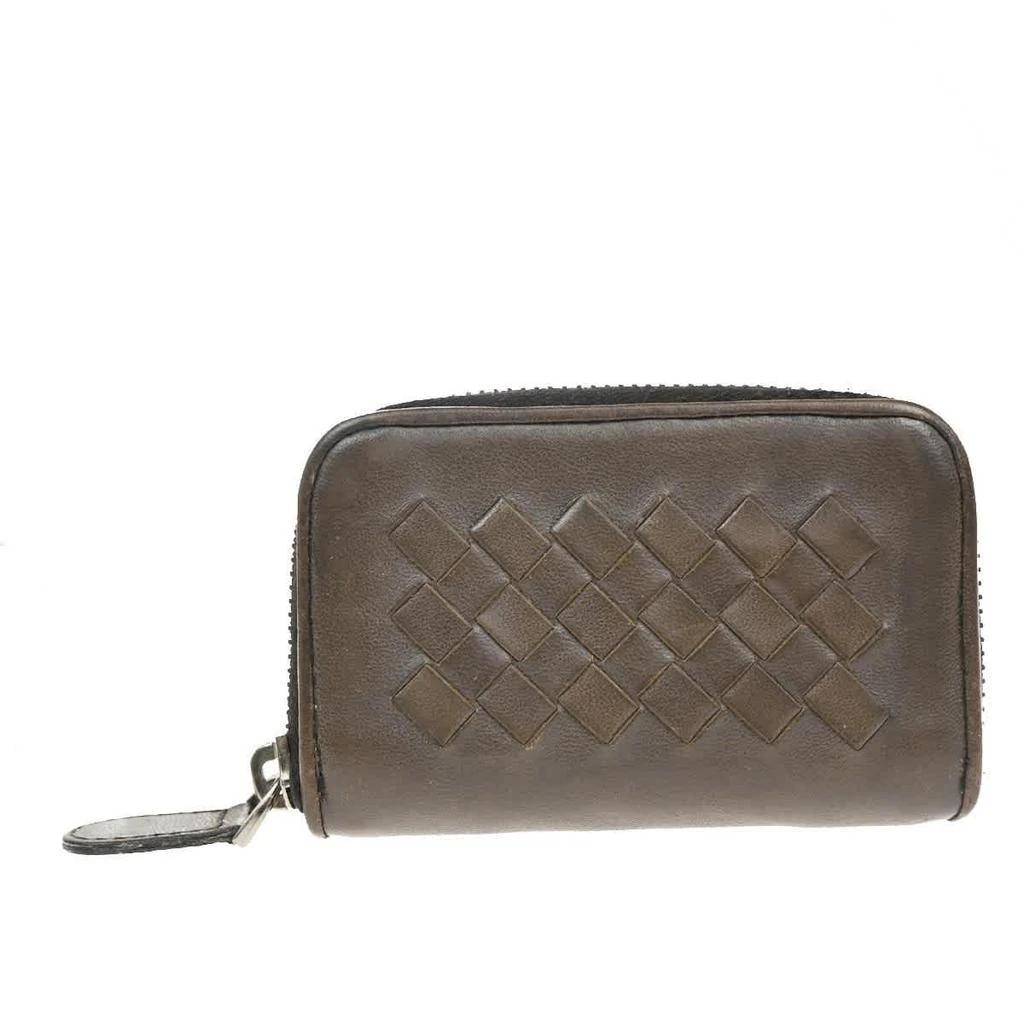 Bottega Veneta Zip Coin Purse Intrecciato Nappa Leather Wallets Accessory (Pre-Owned)