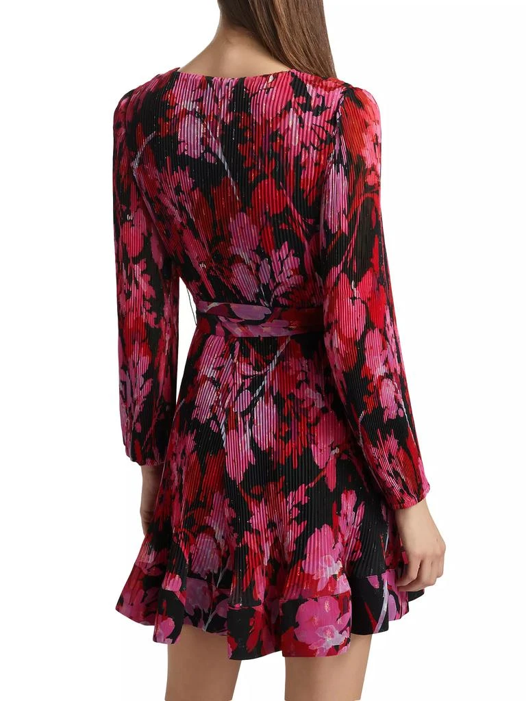 Milly Liv Floral Pleated Midi-Dress 5