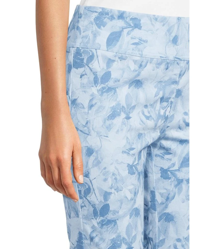 Elliott Lauren Elastic Waist, Pull On Printed Pants With Faux Welt Pockets 4