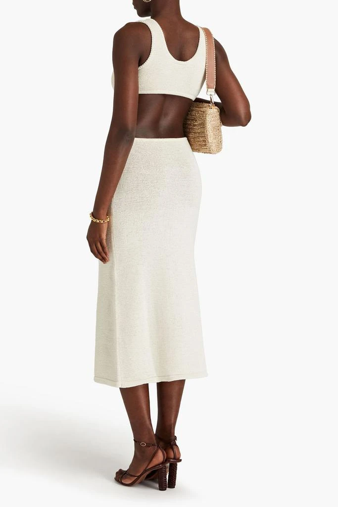 Cult Gaia Bank cutout embellished cotton-blend midi dress 3