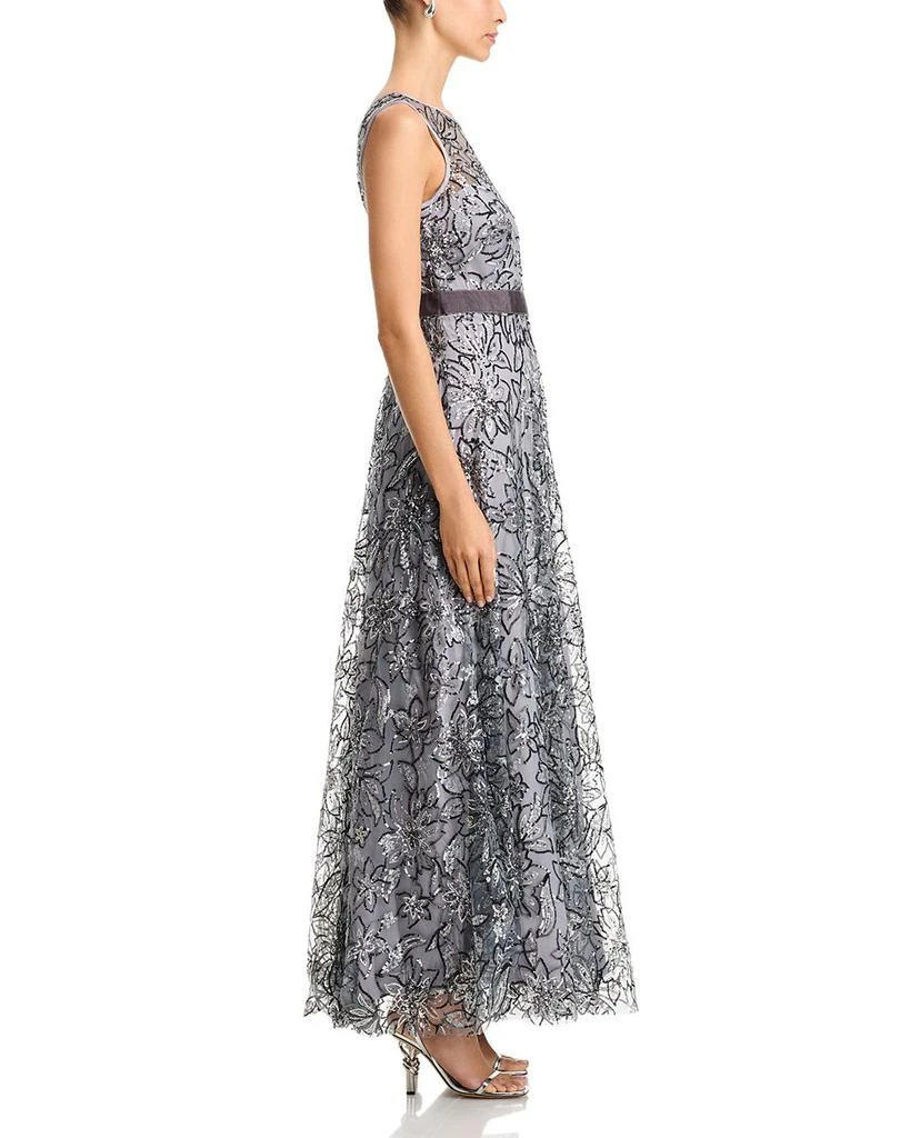 Eliza J Sleeveless Boat Neck Ball Gown 5