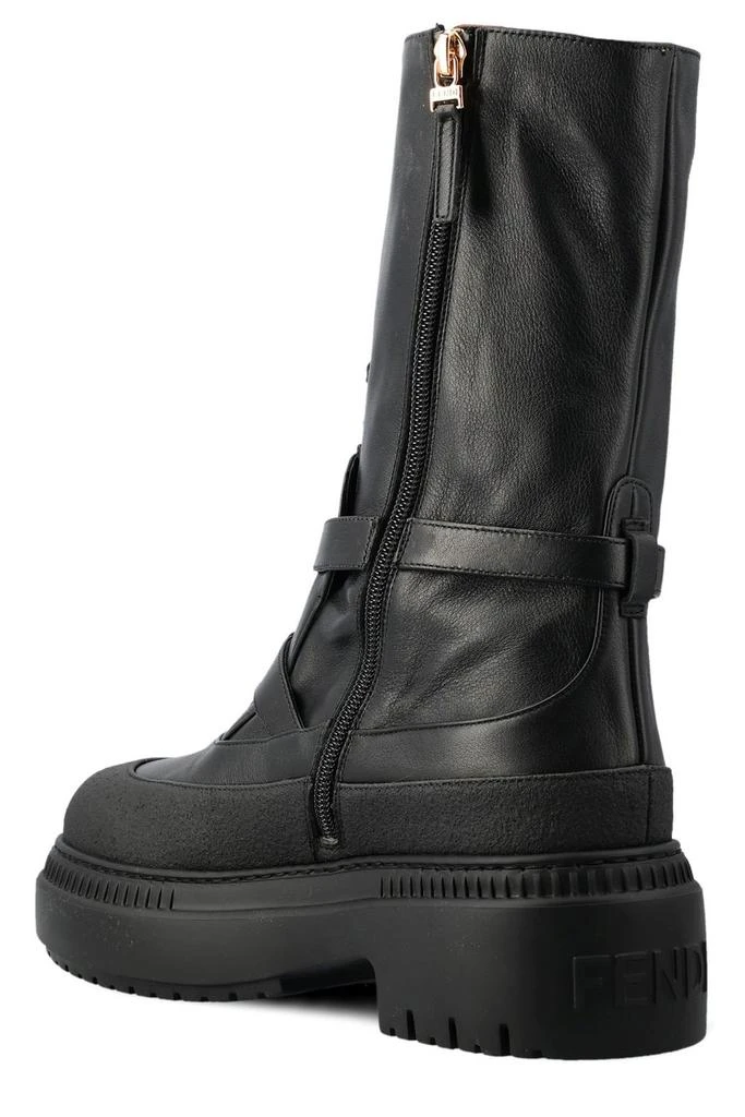 Fendi Fendi Delfina Lace-Up Biker Boots 3